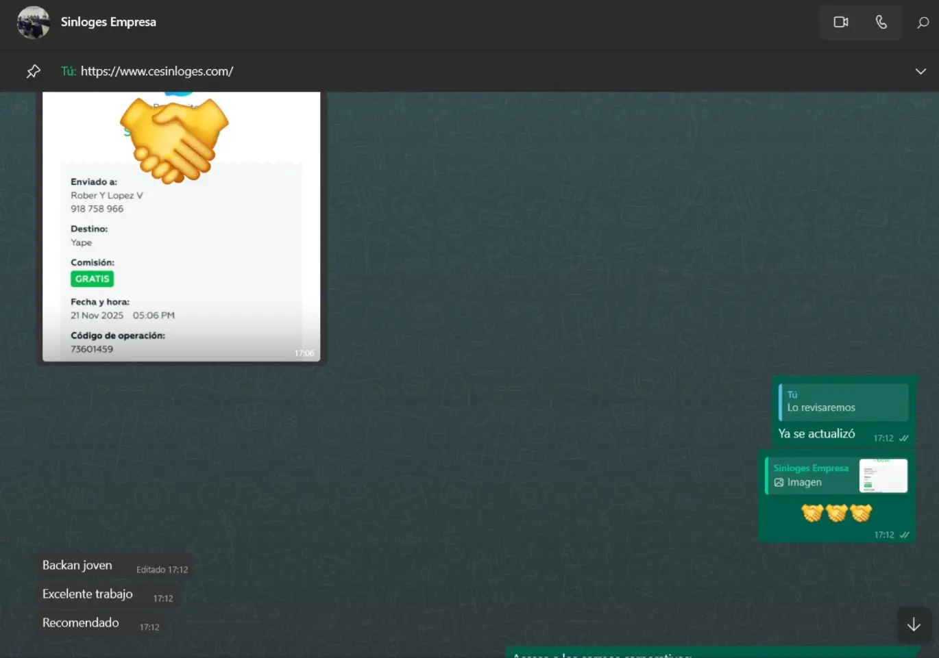 Feedback de cliente 2