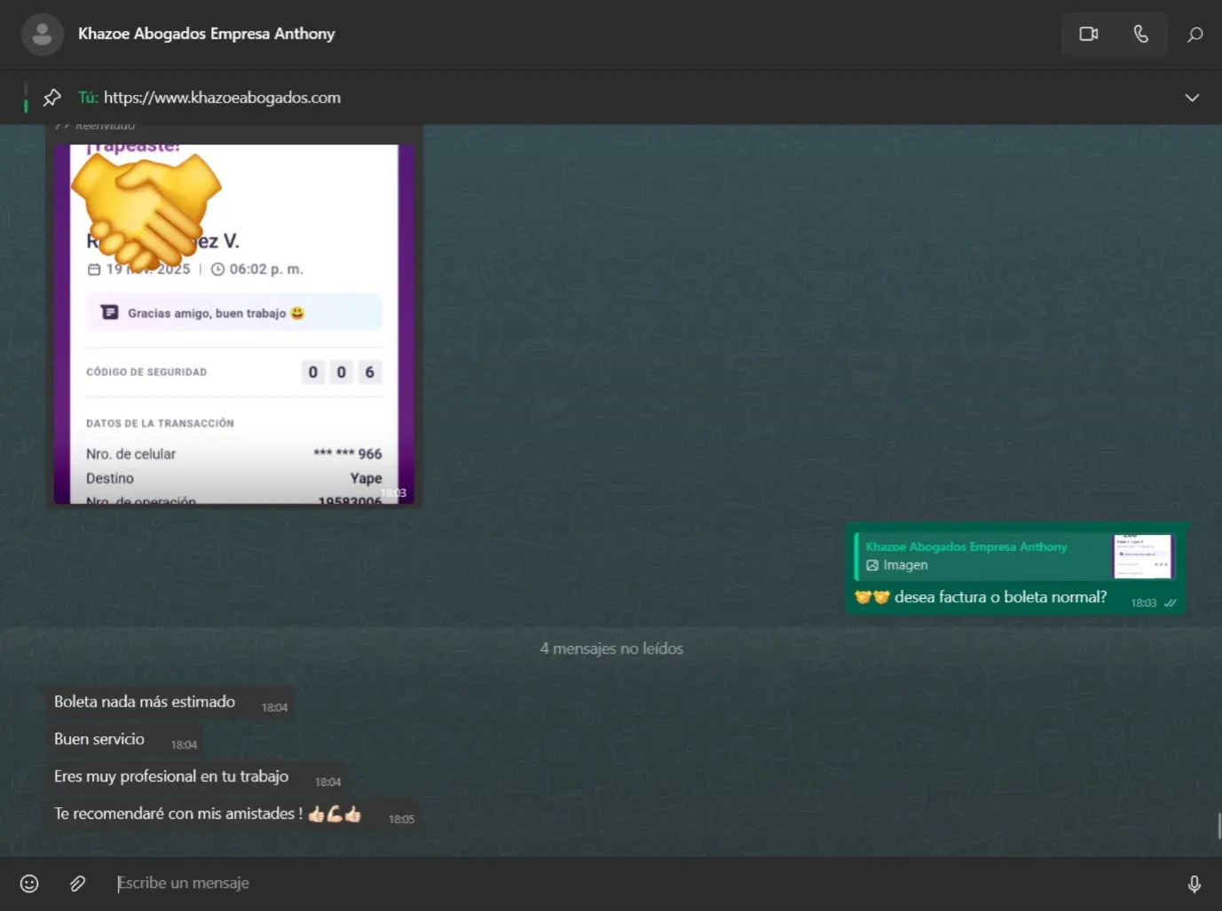 Feedback de cliente 3