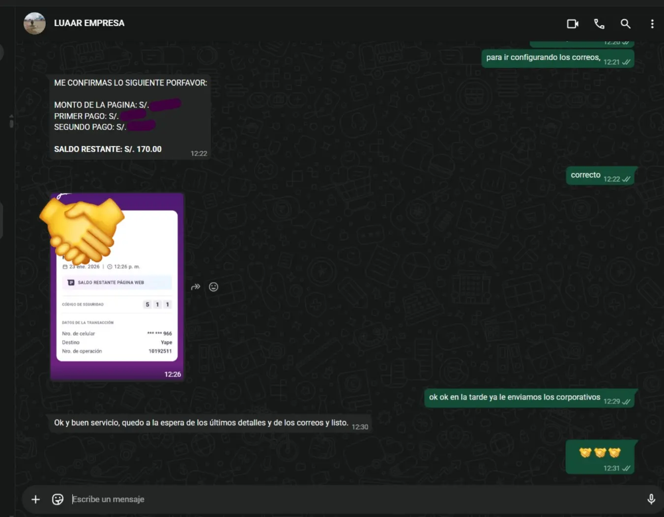 Feedback de cliente 5